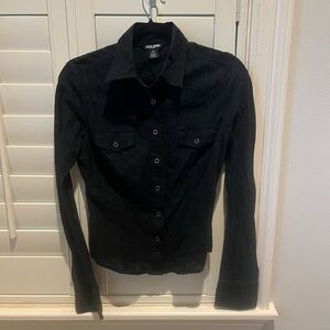 Guess Black Button Up Shirt